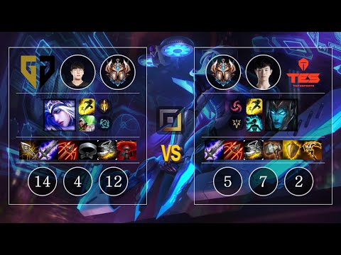 GEN Ruler Ashe vs TES Photic Kalista Bot - KR Challenger Patch 10.11