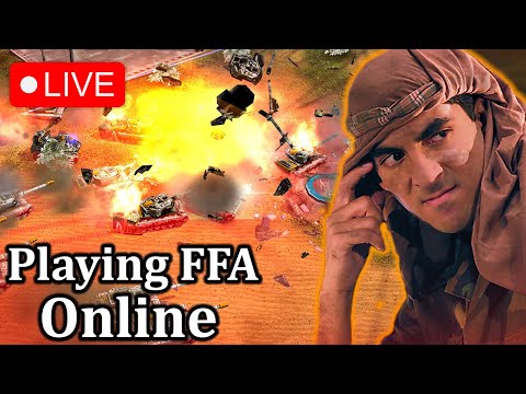 *Live* DrThrax is ready to SNAKE in 6 and 7 Player FFA | C&C Generals Zero hour!!