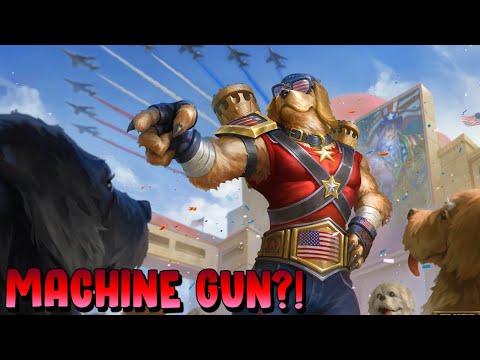 "MURICA GOLDEN RETRIEVER ANUBIS SKIN WITH A MACHINE GUN ULT! - Masters Ranked Duel - SMITE