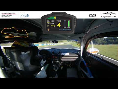 Porsche 718 GT4 Clubsport Onboard around Donington Park GP.