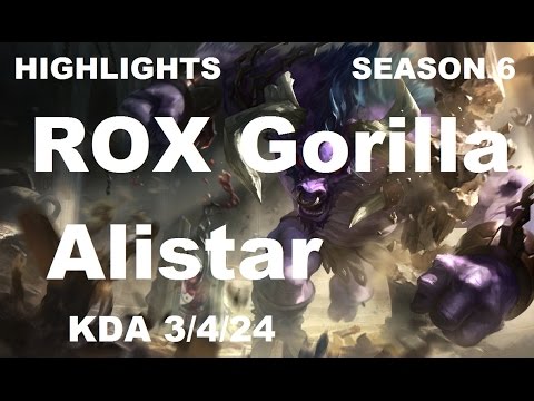 HIGHLIGHTS - ROX Gorilla - Alistar vs Braum - Support [Apr 16 2016]