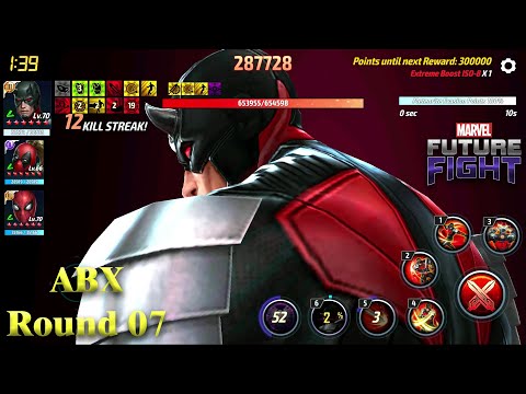 07 Alliance Battle Normal Mode & Extreme Mode (ABX) - Round 07 Gameplay - F2P - Marvel Future Fight