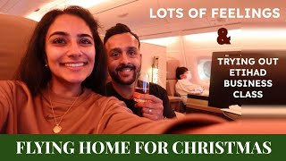 Etihad Business Class from Melbourne to London | Flying home to England for Christmas!