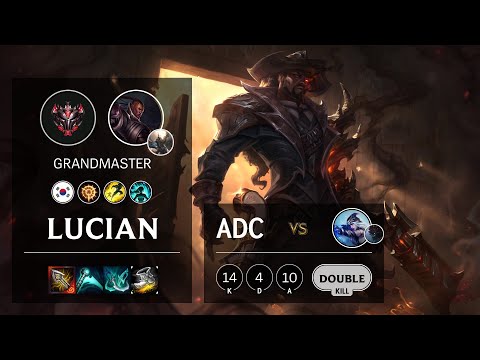 Lucian ADC vs Ashe - KR Grandmaster Patch 10.20