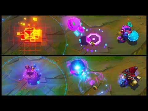 Battle Boss Ziggs vs Master Arcanist Ziggs Epic Skins Comparison (League of Legends)