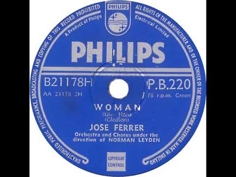 UK New Entry 1954 (8a) Jose Ferrer - Woman (Uh-Huh)