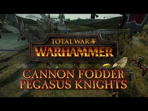 Total War: Warhammer - Cannon Fodder: Zombie Horde vs Pegasus Knights!
