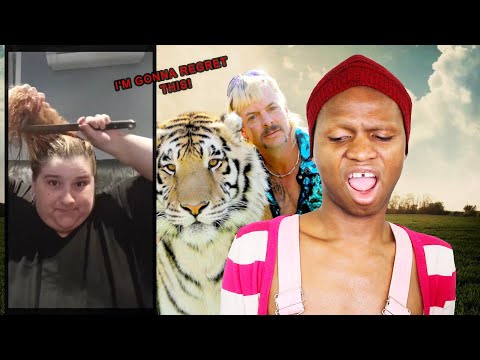 HAIRDRESSER REACTS TO WOMAN BUTCHERING HER HAIR WITH A BREAD KNIFE 😲🔥🔮☎