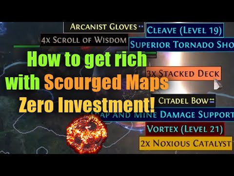 Farm EASY Exalts with low Tier Scourged Maps! - PoE 3.16 Scourge League
