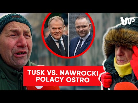 Mocna sonda uliczna o Tusku i Nawrockim