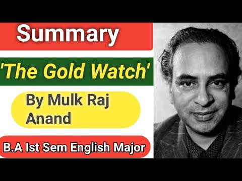 The Gold Watch by Mulk Raj Anand | The Gold Watch Summary in Hindi | English Crush