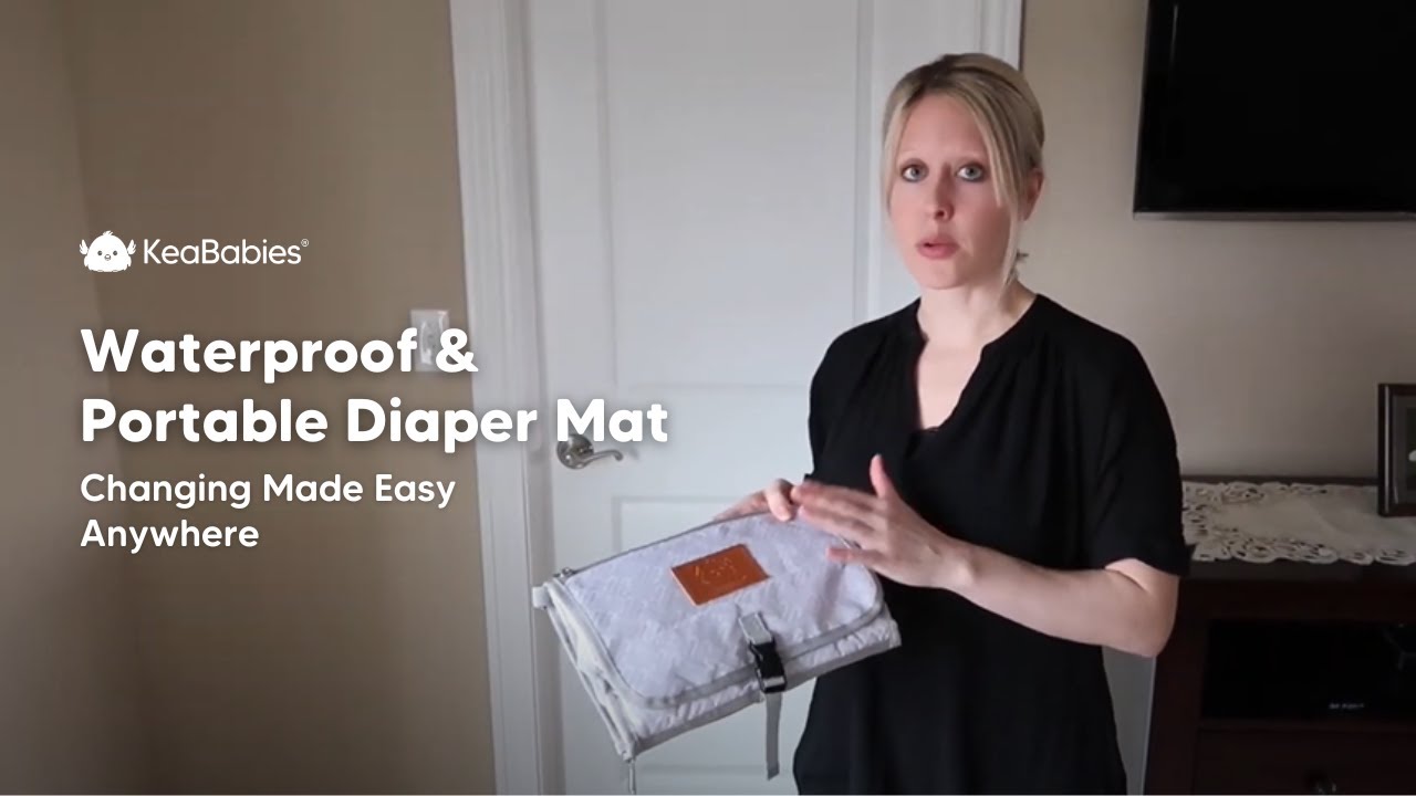 Diaper Changing Mat For Babies | Portable & Waterproof With Detachable Hooks