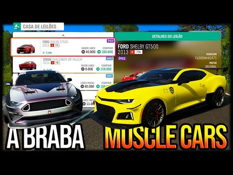 Forza Horizon 4 - 64KM AUCTION RACE with MUSCLE CARS