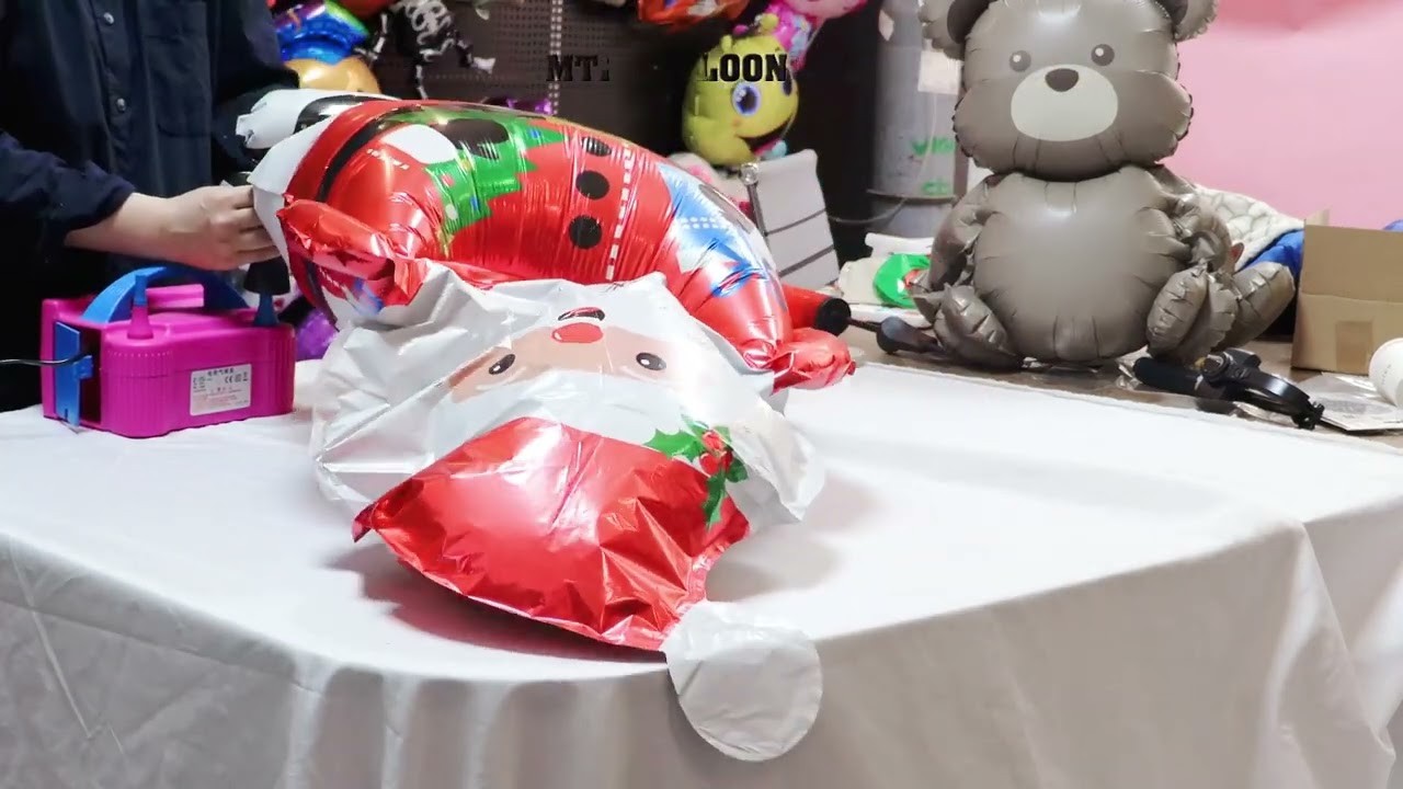 Standing Santa Foil Balloon for Christmas Customized