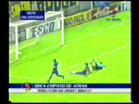Gol de Estevez a San Lorenzo (Boca 2-San Lorenzo 2 15-01-2003)