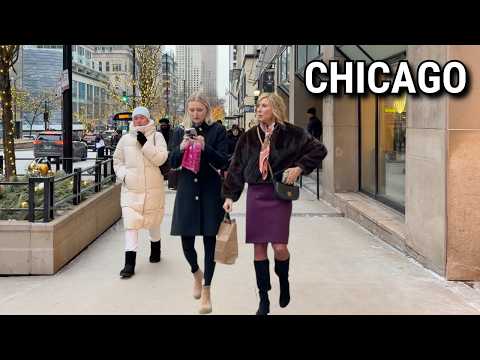 Chicago First Day Of 2026 Downtown Walking Tour On Thursday | January 1, 2026 | New Year 4K 60fps