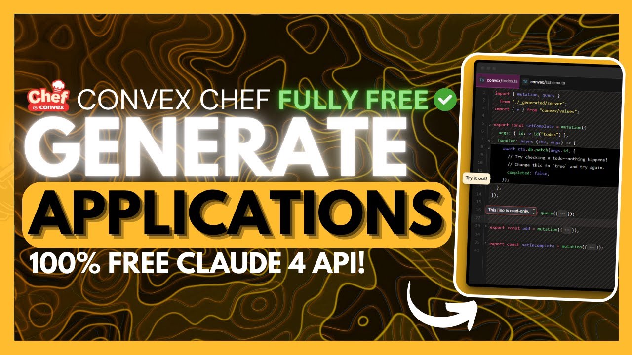 Convex Chef: FASTEST + FREE Way To Create HIGH Full-Stack Applications With NO CODE! (Opensource)