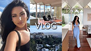 VLOG I Go To LA, Vacation In The Hollywood Hills & House Tour!