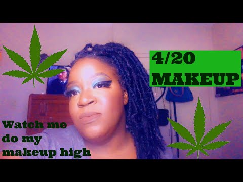 WATCH ME DO MY MAKEUP WHILE HIGH LOL | 4/20 | music by MVGIQ