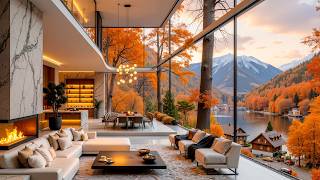 Cozy Jazz And Golden Autumn Views By The Lake - Gentle Jazz Music To Help You Unwind, Improved mood