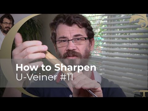 How to Sharpen U-Veiner #11 ( WOOD CARVING ) Alexander Grabovetskiy woodcarver