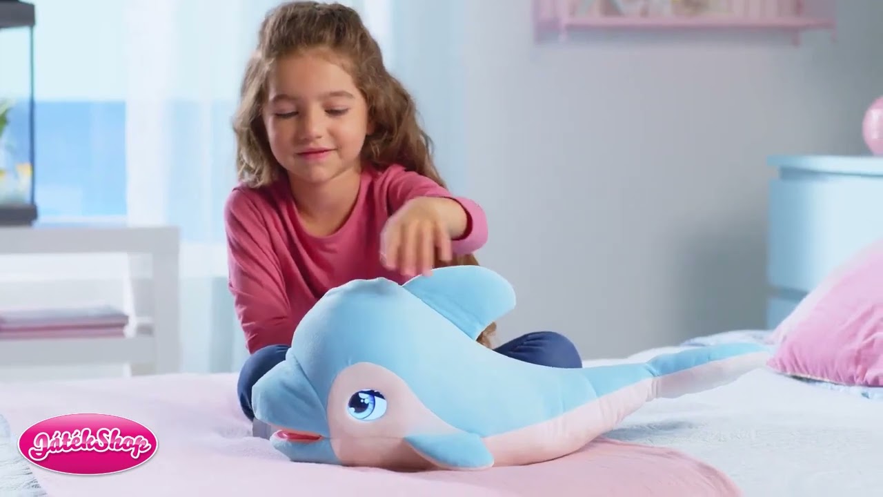 BluBlu interaktív plüss bébi delfin videó