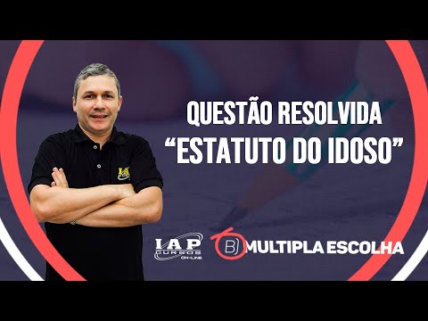 Banner de capa do material gratuito QUESTÃO: ESTATUTO DO IDOSO | Múltipla Escolha
