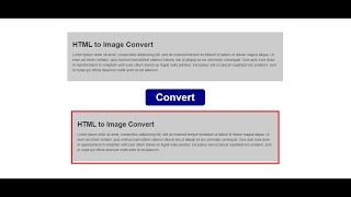 HTML to Image Convert jQuery Plugin