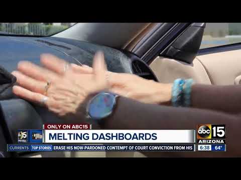 Melting car dashboards have owners concerned