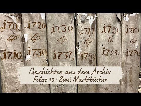 Geschichten aus dem Archiv - Folge 13: Zwei Marktbücher