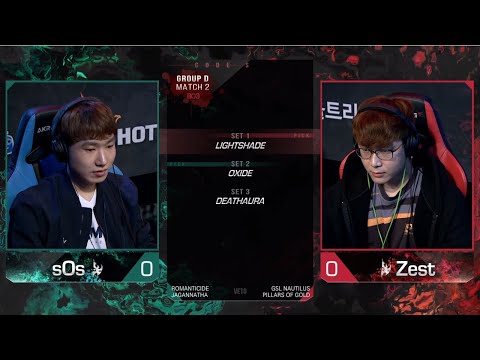 [2021 GSL S1] Ro.16 Group D Match2 sOs vs Zest