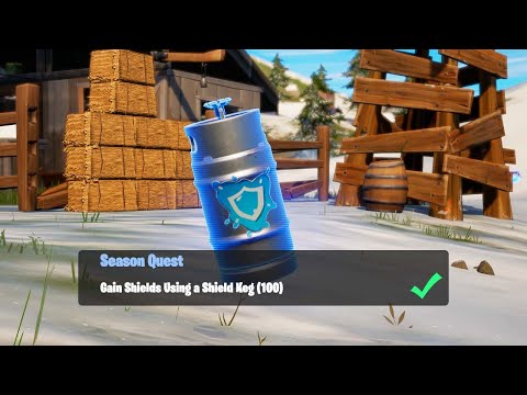 Gain Shields Using a Shield Keg (100) - Fortnite Week 5 Season Quest