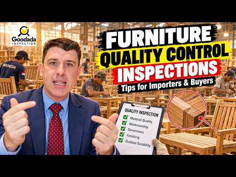 Furniture Quality Control Inspections for importers and buyers, video thumbnail