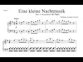 Eine Kleine Nachtmusik for piano - Mozart (Exposition)