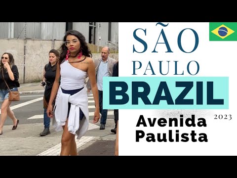 WALK São Paulo 🇧🇷 Avenida Paulista 🇧🇷 Brasil 4K