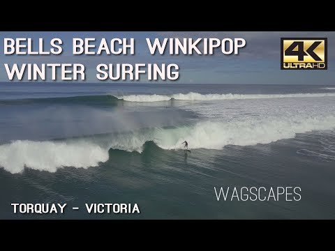 Winkipop Winter Surfing In Torquay Victoria By Drone