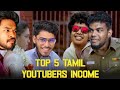 Top 5 Tamil YouTubers Income Reveal 😂| Raabi | #raabi #ttfvasan