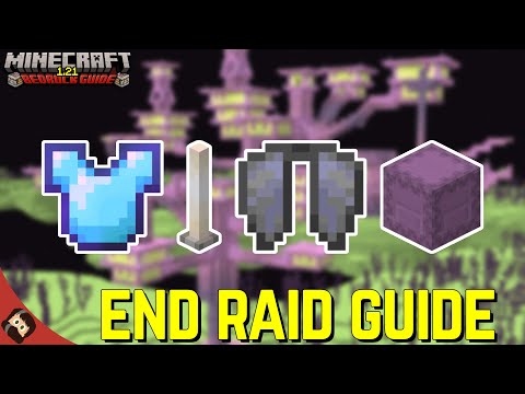 BEST END RAID GUIDE | GET ELYTRA SHULKERS AND MORE | Minecraft Bedrock Guide 1.21 EP24