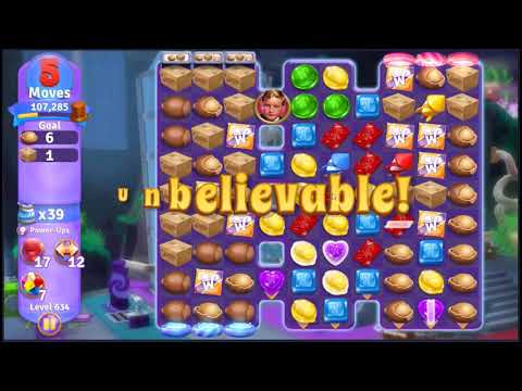 Wonka's World of Candy Level 634 - NO BOOSTERS + FULL STORY 🍫 | SKILLGAMING ✔️