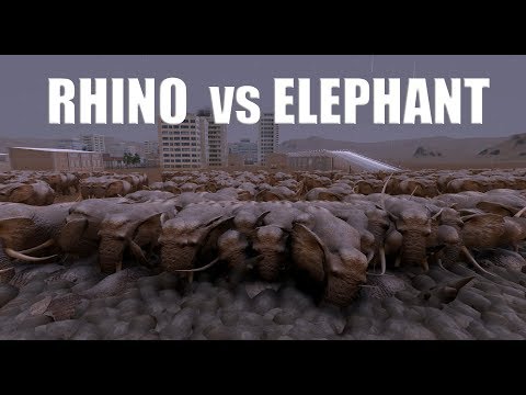 RHINO vs ELEPHANT - Ultimate Epic Battle Simulator