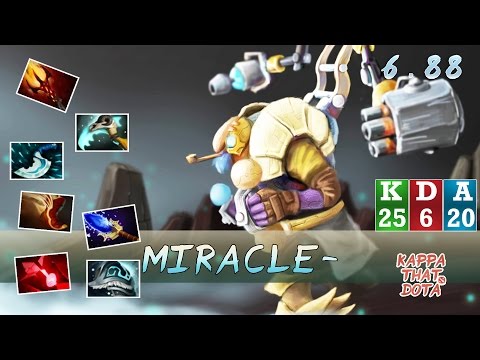 Miracle playing Tinker 9.1k MMR patch 6.88