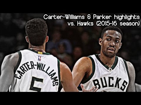 Michael Carter-Williams & Jabari Parker 25 pts & 9 ast combined vs. Hawks (NBA RS 2015/2016)