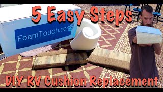 DIY RV Couch Cushion Replacement - 5 EASY STEPS | Maintenance Monday | DestinatioNow