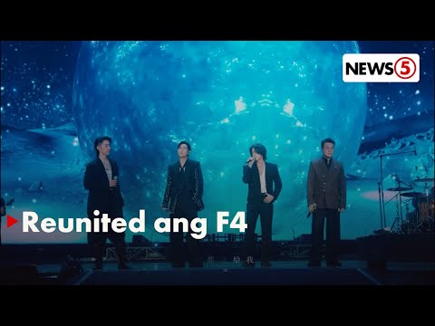 Taiwanese boy band F4, pinerform ang hit song na 'Meteor Rain' sa kanilang stage reunion