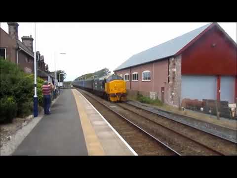 37401 'Queen Mary of Scots' Horns and Thrashes out of Ravenglass 08/08/15
