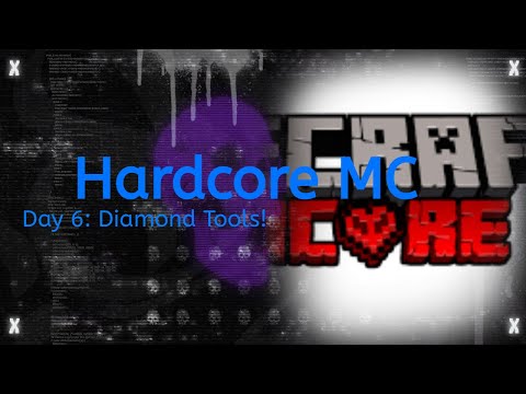 INTENSE Minecraft Hardcore Day 6: Endless Diamond Tool Grind!