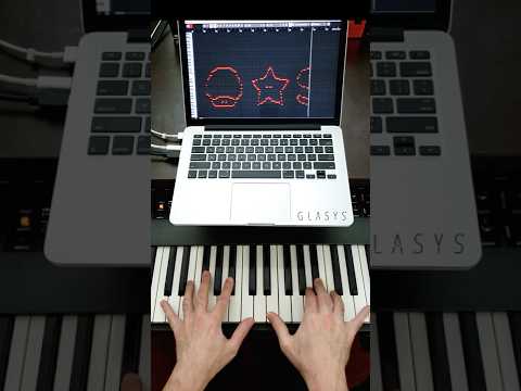 Drawing Mario Power-Ups with Music - Live MIDI Art