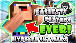 THE EASIEST PLAYERS EVER?! ( Hypixel Skywars )