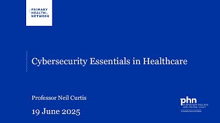 Cybersecurity Essentials in Healthcare
