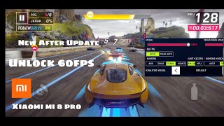 Asphalt 9 Update unlock 60fps mi 8 pro